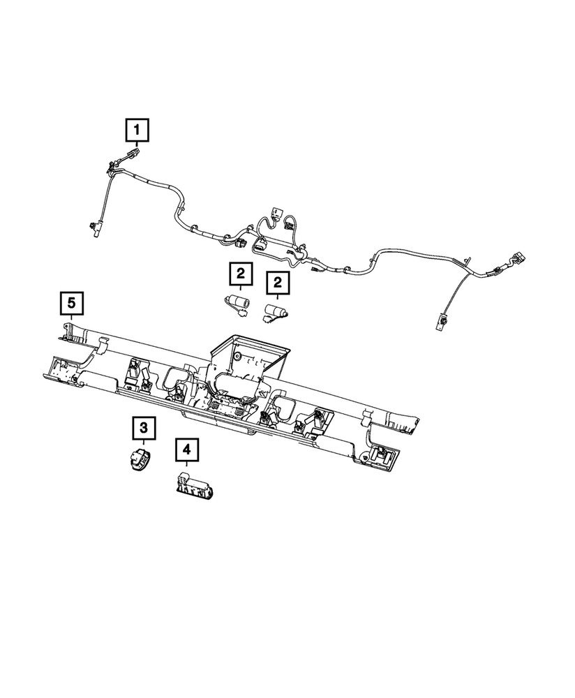 Genuine Mopar Jumper Wiring 68626822AA