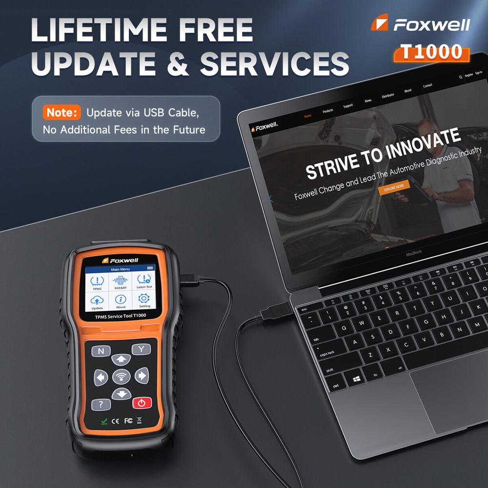 TPMS Reset Activation Tool Foxwell T1000 Universal Sensor Programming Diagnostic