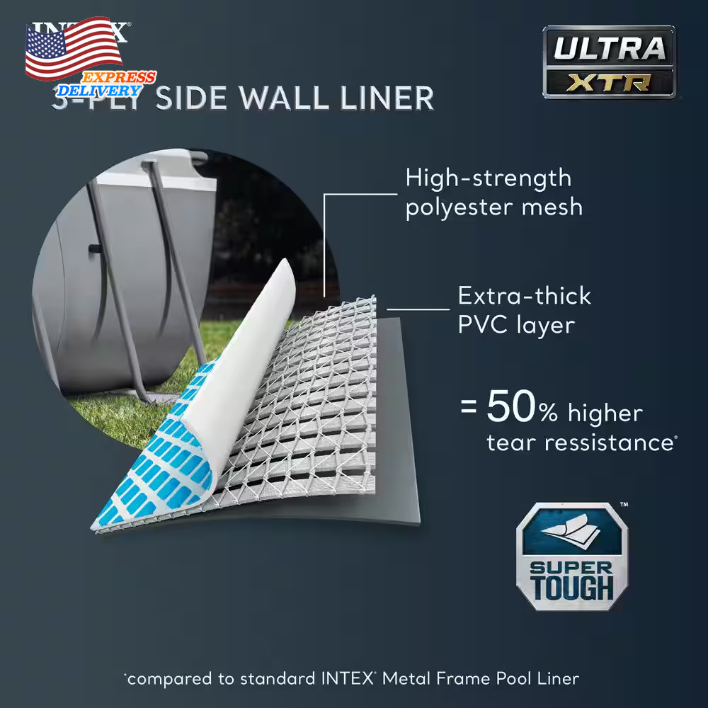 Ultra XTR 32 Ft. X 16 Ft. Rectangular Hard Sided above Ground Pool Set