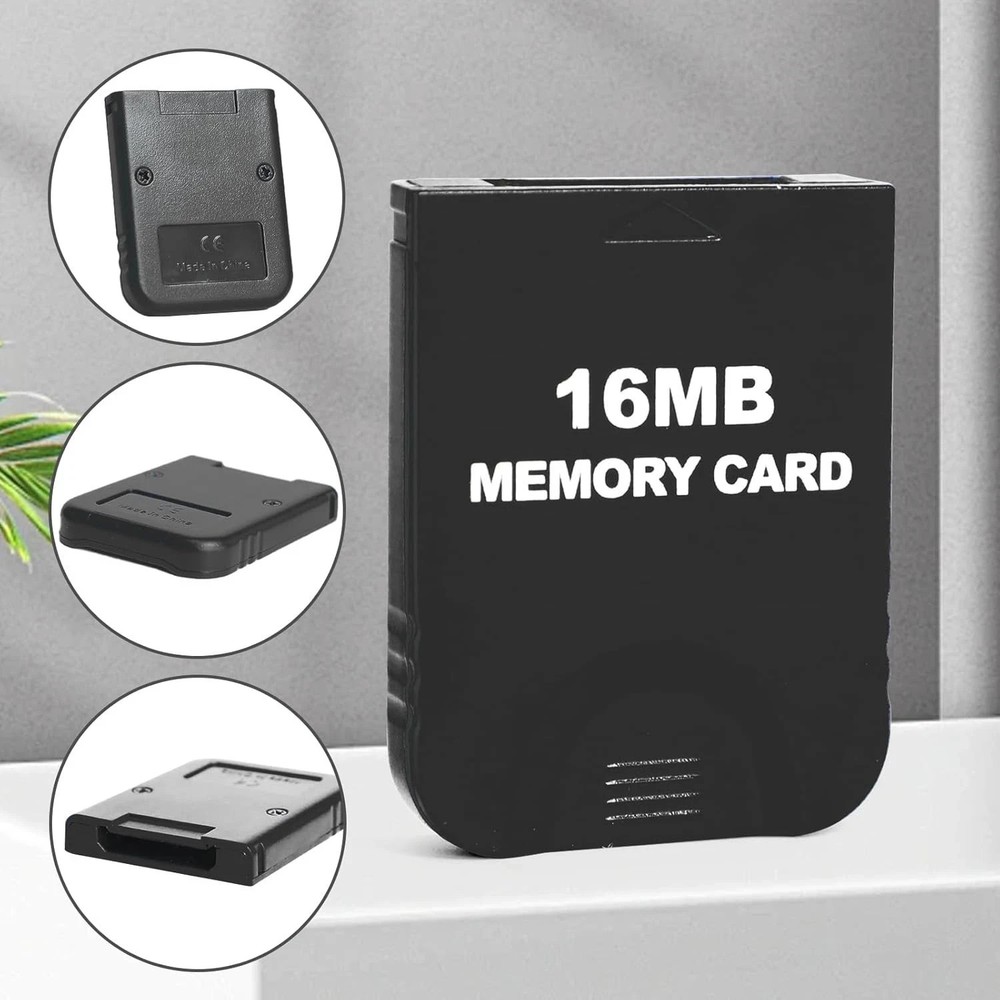Gamecube Memory Card: BLACK/ 16MB/ SWISS