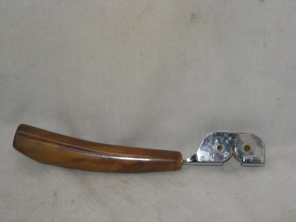 vintage marblized Bakelite handle knife sharpener sharpening utensil