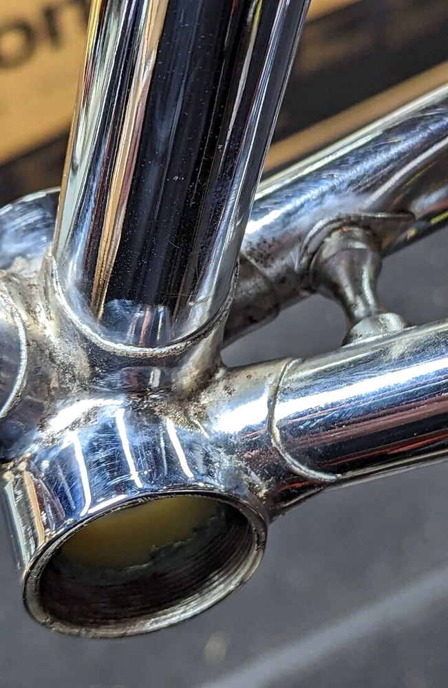 Vintage Falcon chrome Columbus bicycle frame set