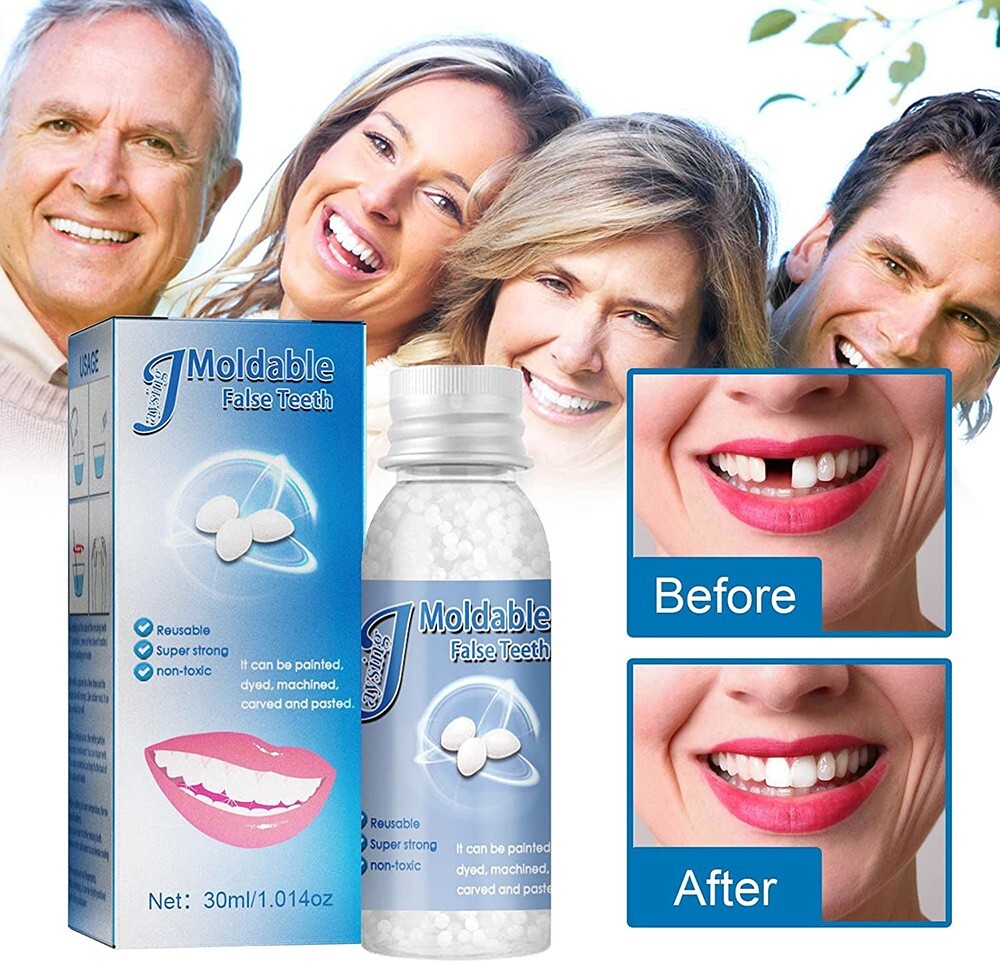 Reusable Moldable False Teeth Temporary Teeth Repair Fix Kit Fitting Beads US