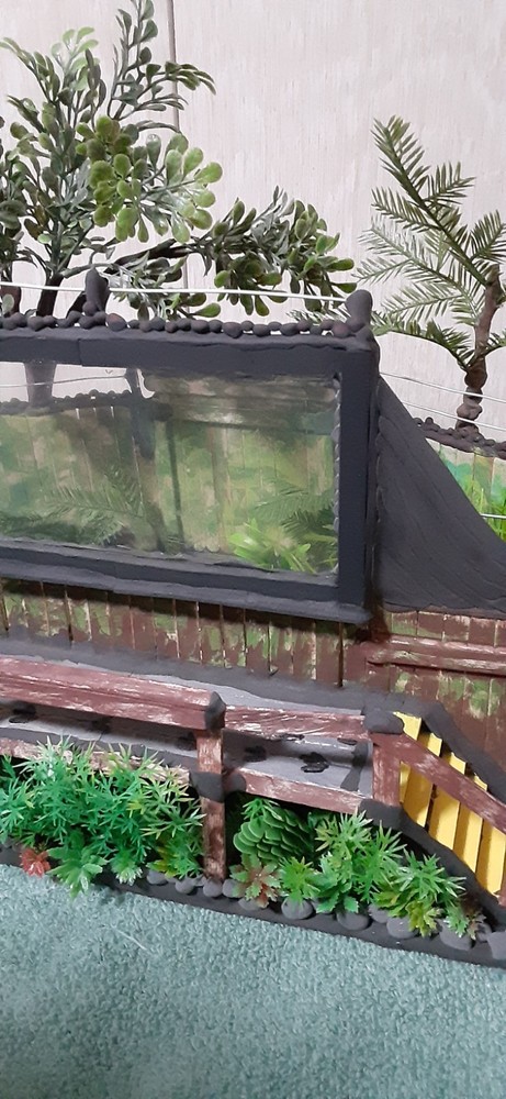 Custom Jurassic Dinosaur Gate Paddock Display DIORAMA Only