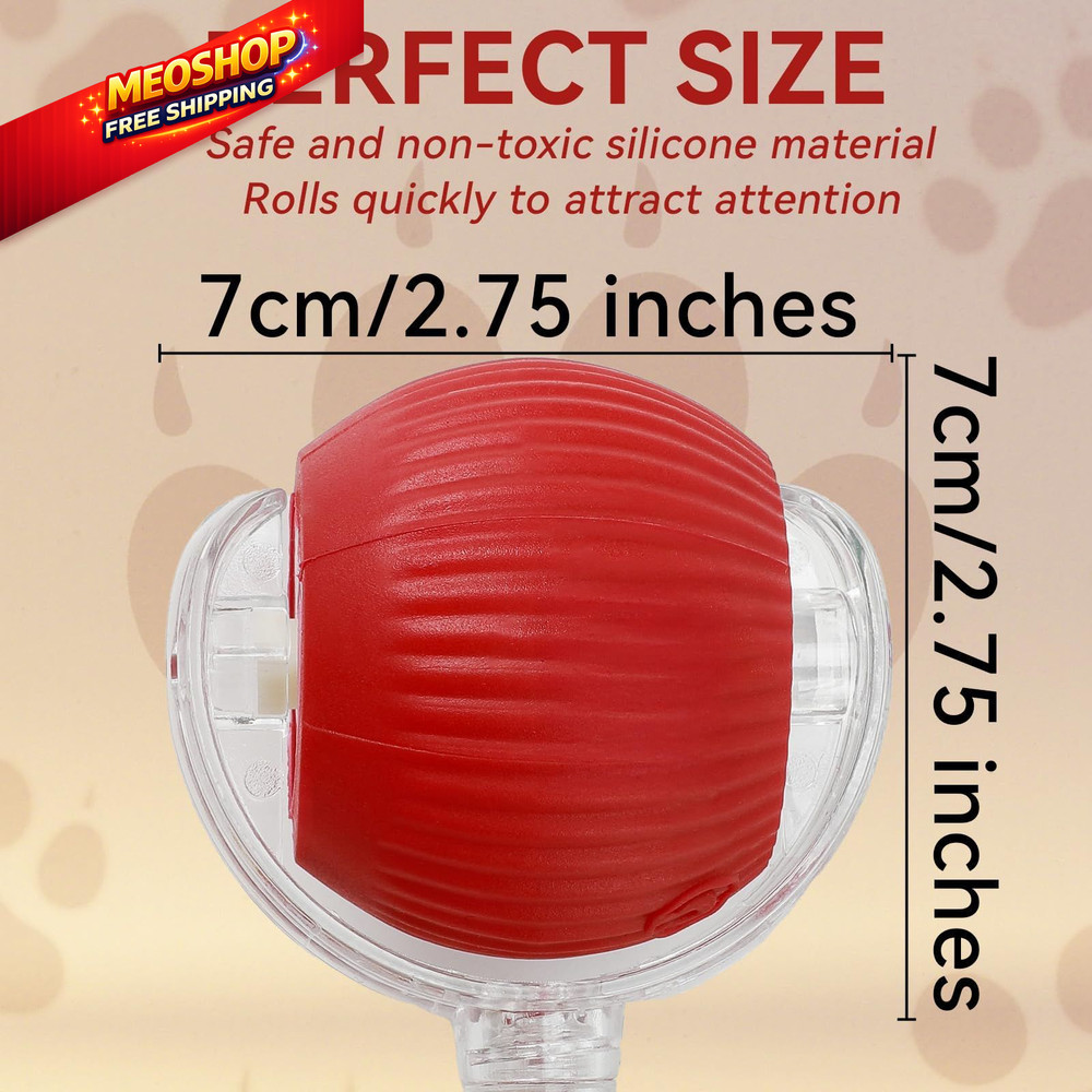 Guyugoey Interactive Electric Automatic Rolling Moving Rechargeable Self RED