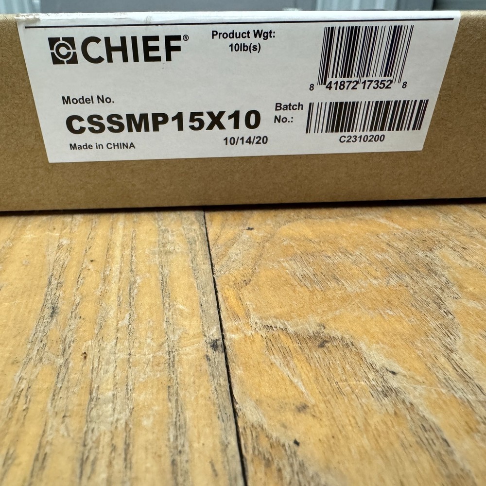 Chief CSSMP15X10 Sliding Component Storage Panel - New in Box
