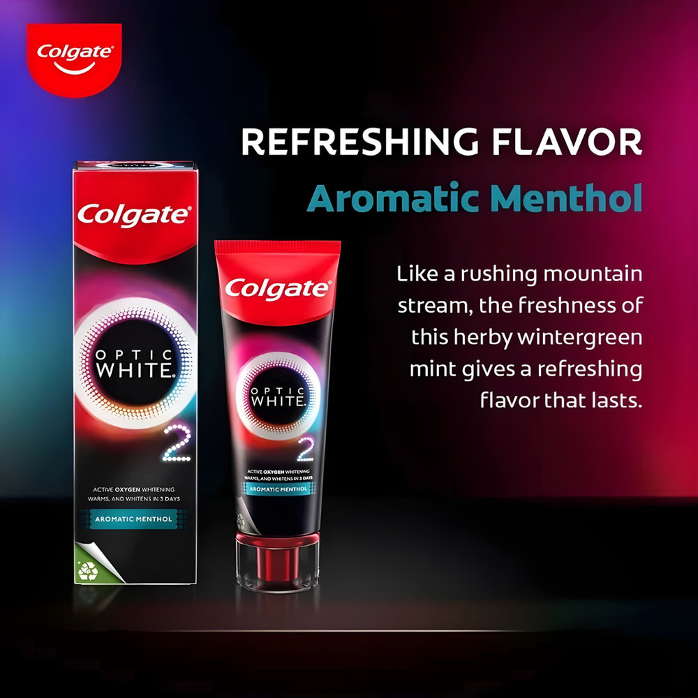 Optic White O2 Active Oxygen Whitening Toothpaste 85g