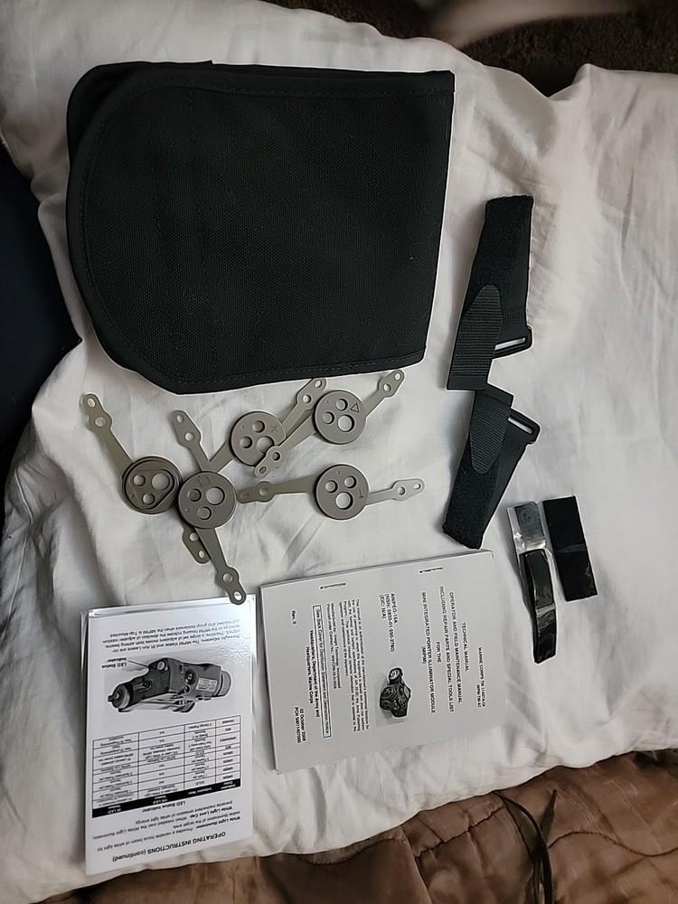 2-AN/PEQ-16A Pouch, Technical Manual, Laminated Card+Pattern diffusers+strap NEW