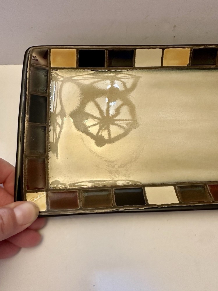 Home Trends Better Homes MOSAIC TILE SQUARE Rectangular Platter/Tray