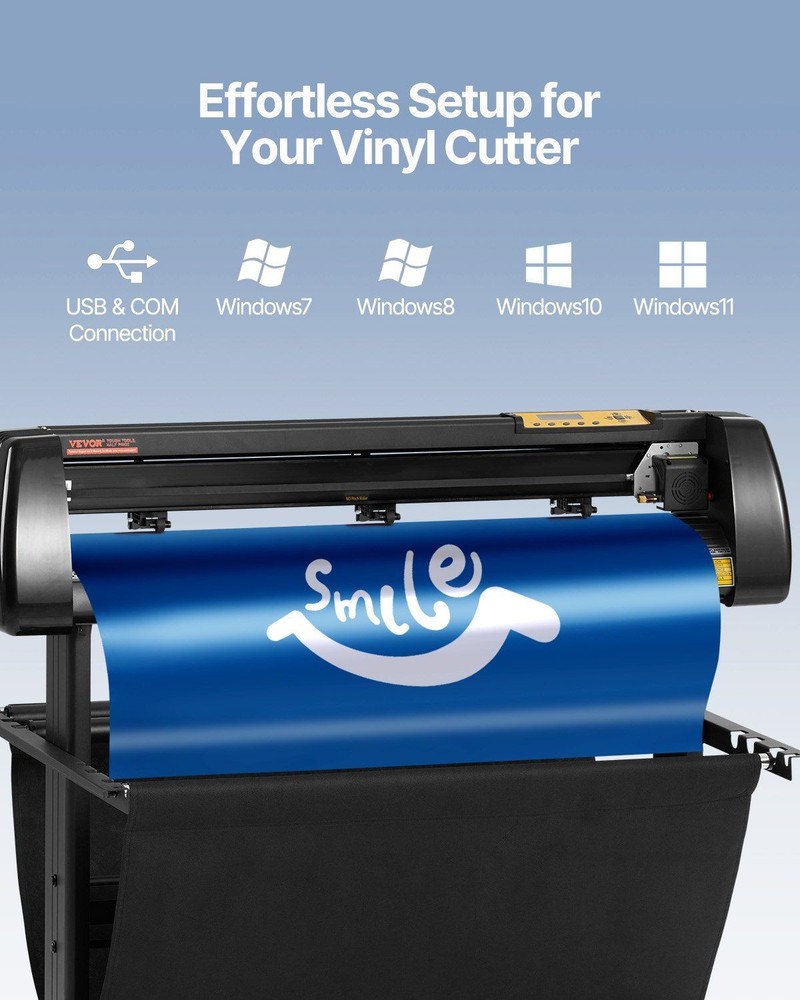 34in LCD Vinyl Cutter & Plotter with Signmaster Software, Tools Included