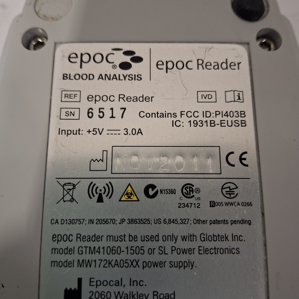 Epocal, Inc Epoc Reader Base