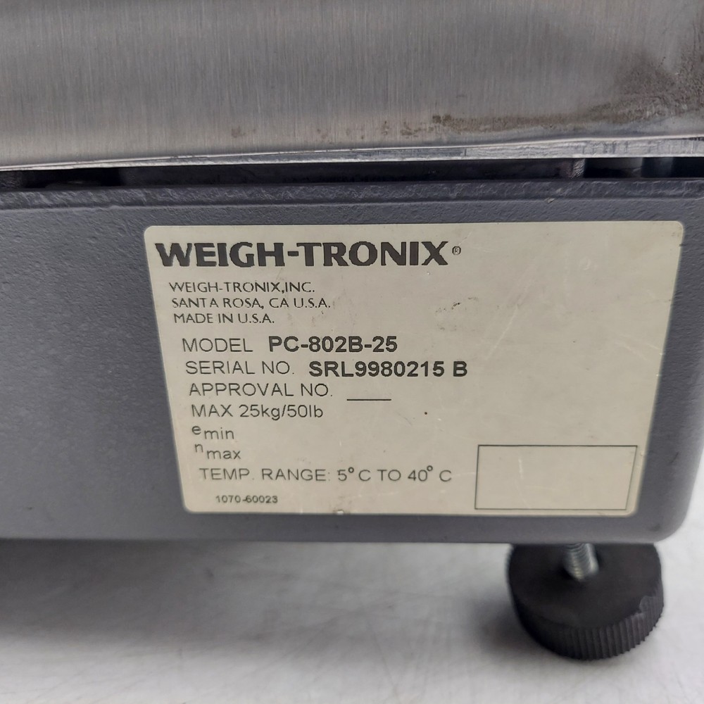 Weigh-Tronix PC-802 PC-802-25