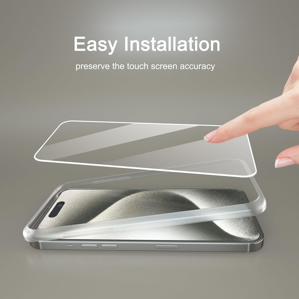 Ailun 3 Pack Screen Protector for iPhone 15 Pro Max [6.7 inch] + 3 Pack Camera L