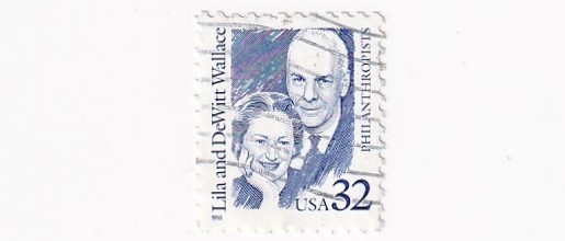 STAMP US SCOTT 2936 "Lila and DeWitt Wallace" 1998 32 CENTS USED - E