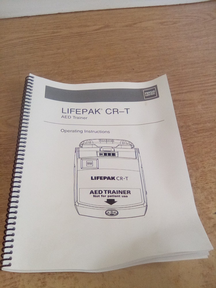 LifePak CR-T AED Trainer Operating Instructions