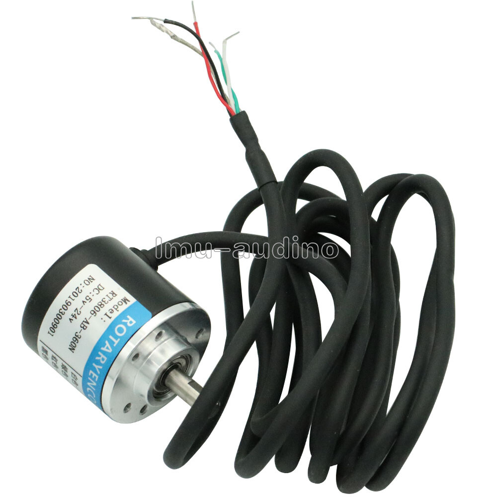 360P/R AB Phase Pulse Encoder Incremental Rotary Encoder 6mm Shaft w/ Coupling