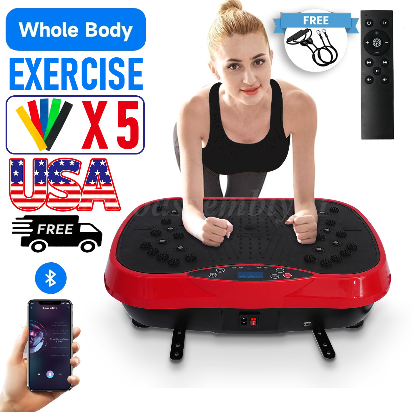 Vibration Plate Exercise Machine 200 Level 9-speed Vibration Adjustment Platform