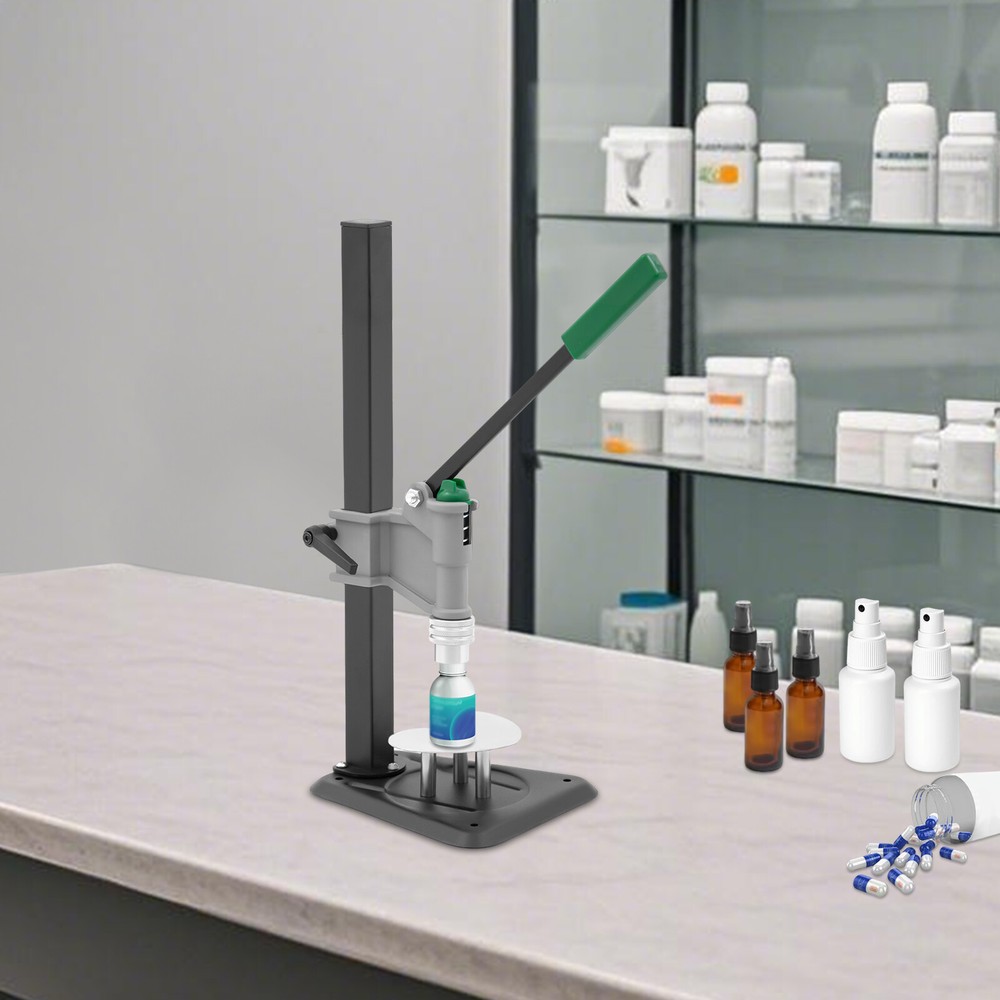 Manual Perfume Bottle Capper with Adjustable Height and Ergonomic Design