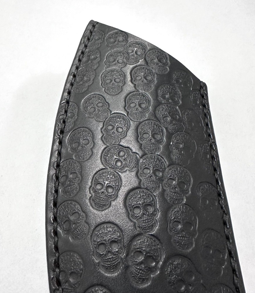 Strider SMF Leather Sheath Black Handcrafted.