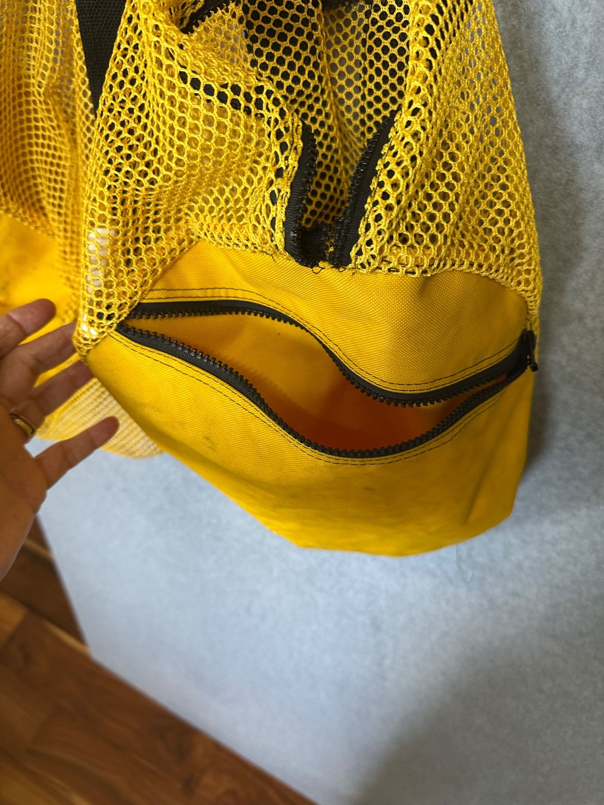 Mesh Yellow Scuba Diving / Water Sports Duffle Bag - Large