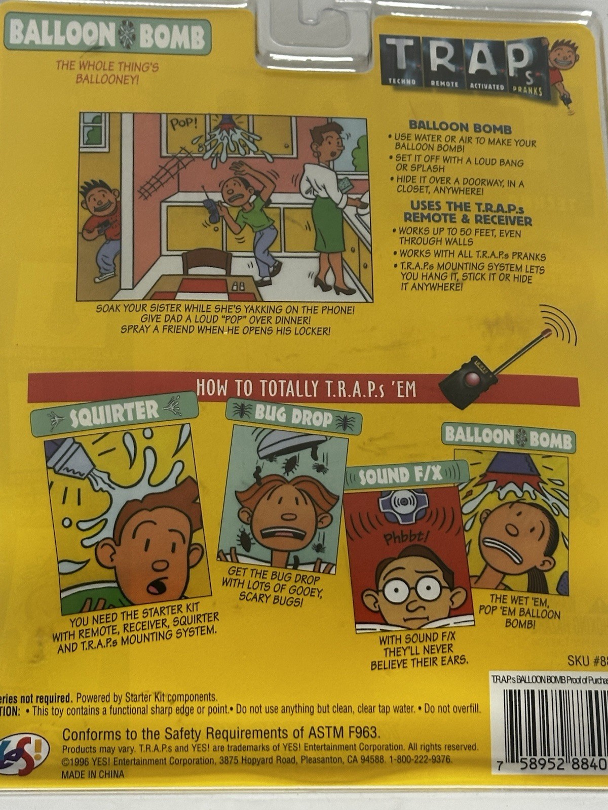 TRAP Techno Remote Activated Pranks - Balloon Bomb w/Balloons NIB