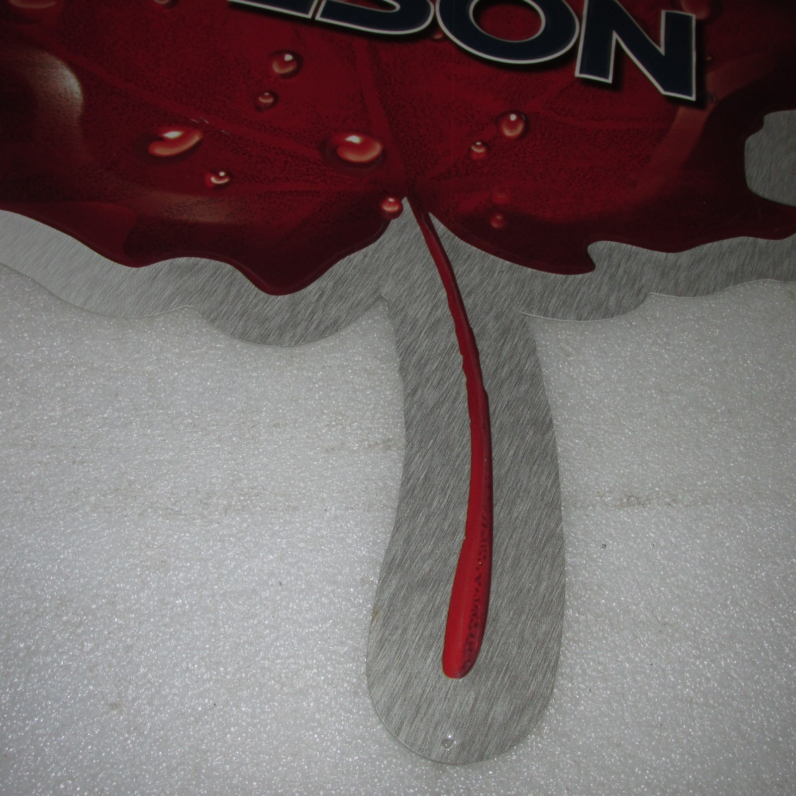 Molson Beer Sign Maple leaf Large 33x25 tin SO NICE, RARE