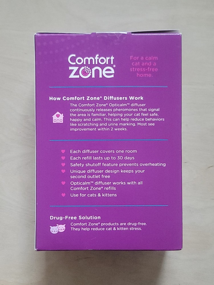 🐈Comfort Zone Single & Multi-Cat Calming Kit 1 Plug In & 1 Diffuser, mone Refil