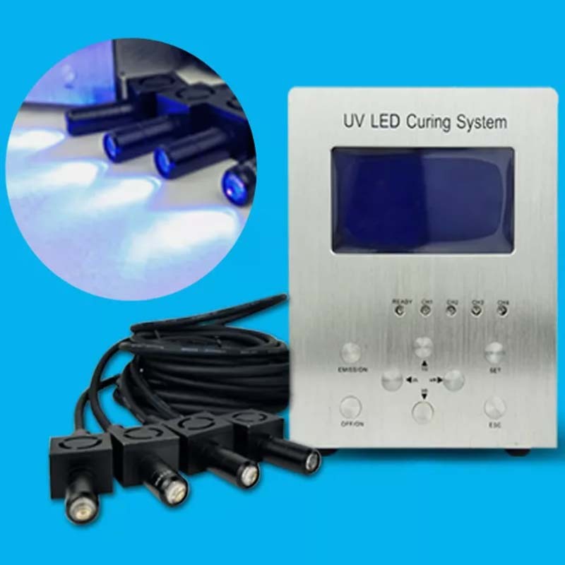 LCD Screen 365nm Spot UV LED Light Source Glue Curing Machine Air Cooling