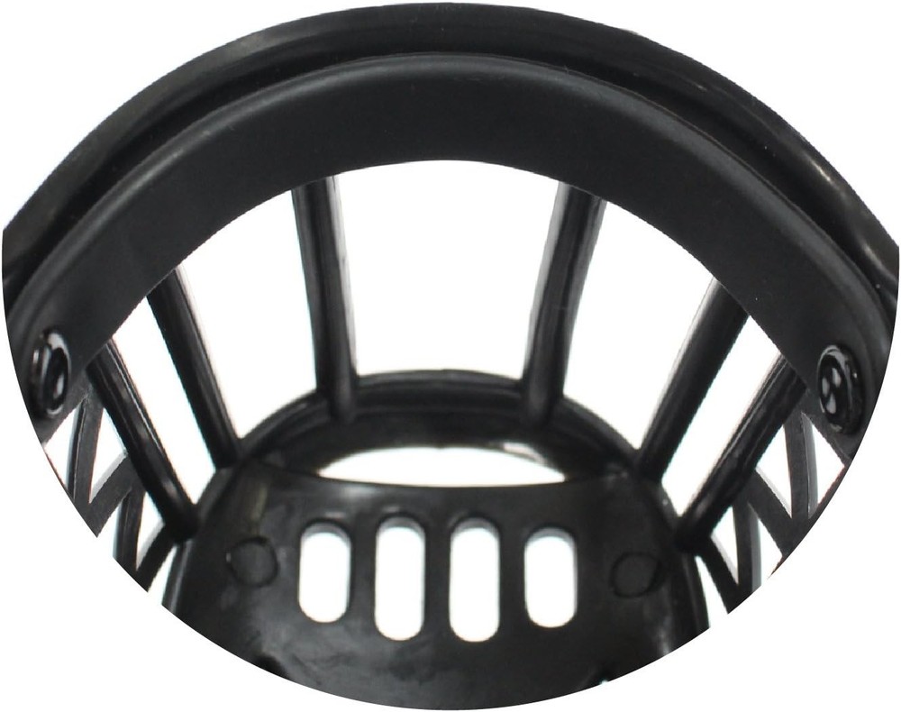Basket Cage Dog Muzzle Size 3 SMALL Adjustable Straps BLACK by