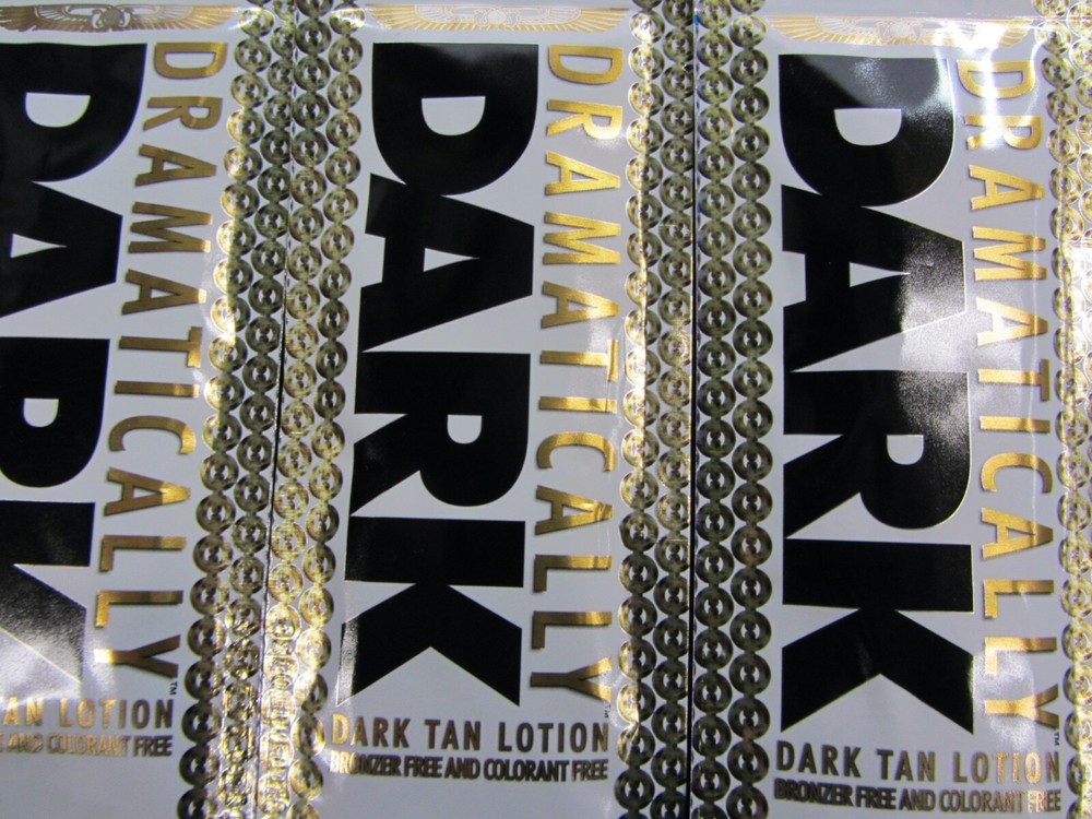 5 PACK TANOVATIONS DRAMATICALLY DARK TANNING LOTION(NO BRONZER)