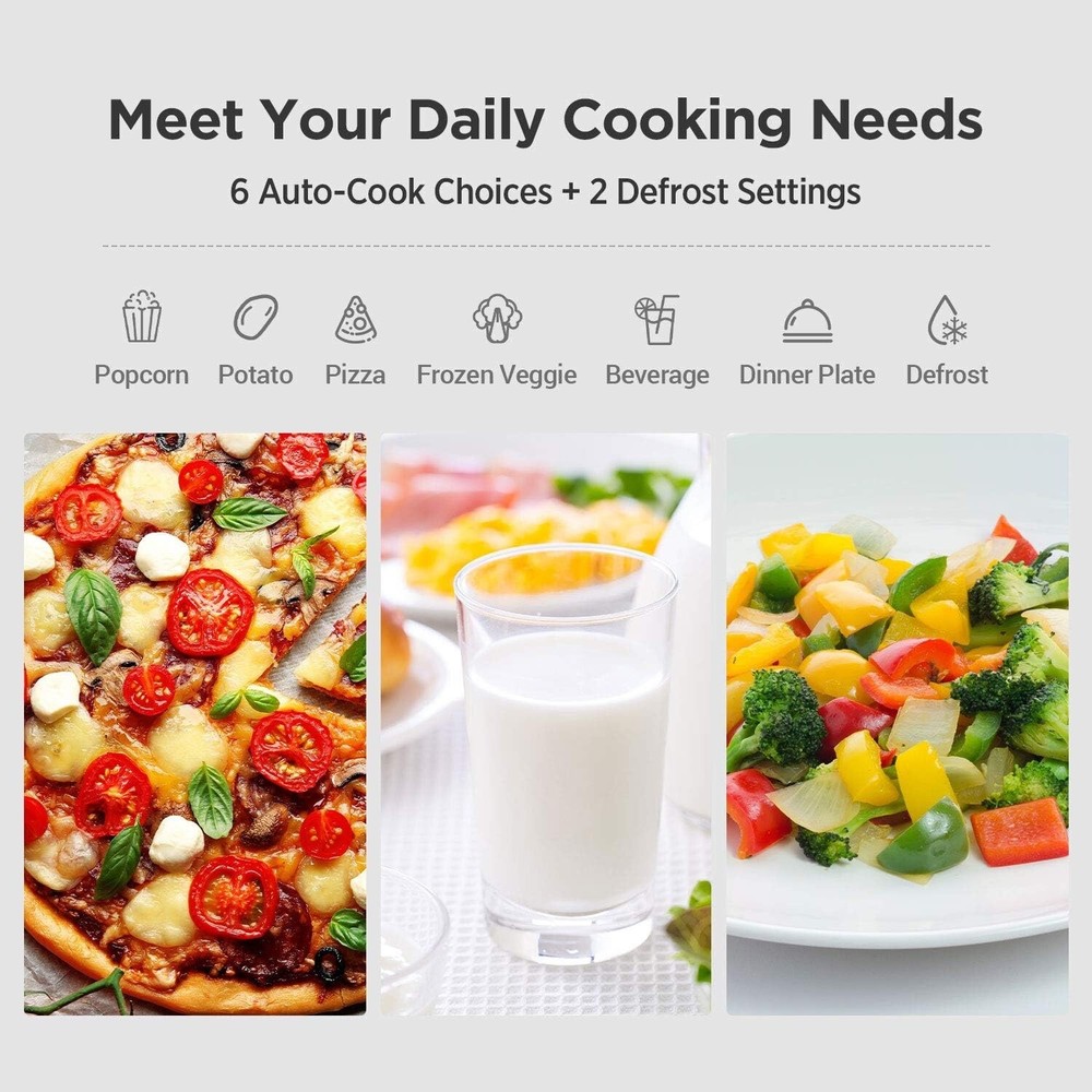 COMFEE Deluxe Counter Top One Touch Microwave Oven