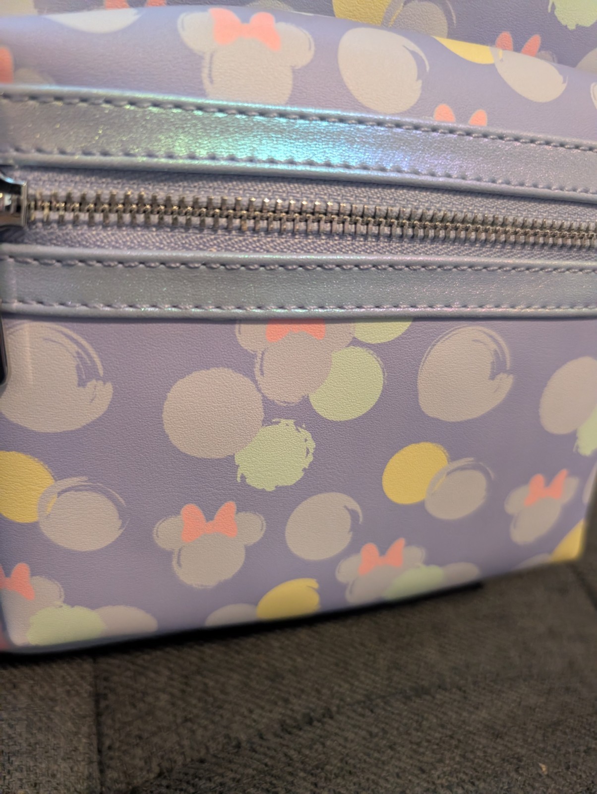 Minnie Mouse Exclusive Iridescent All-Over Print Sequin Ear Mini Backpack