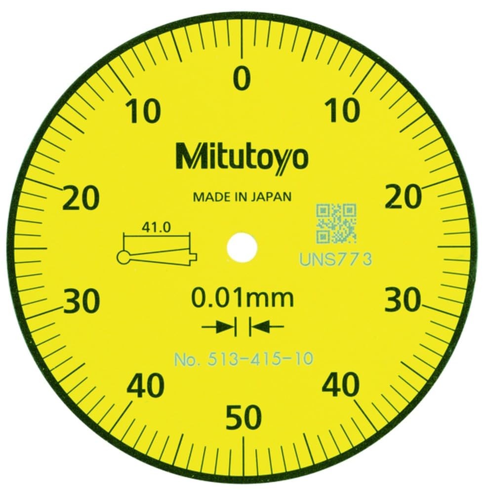 Yellow Dial Test Indicator 1mm 0.01mm Grad Long Tip Precision Measuring set