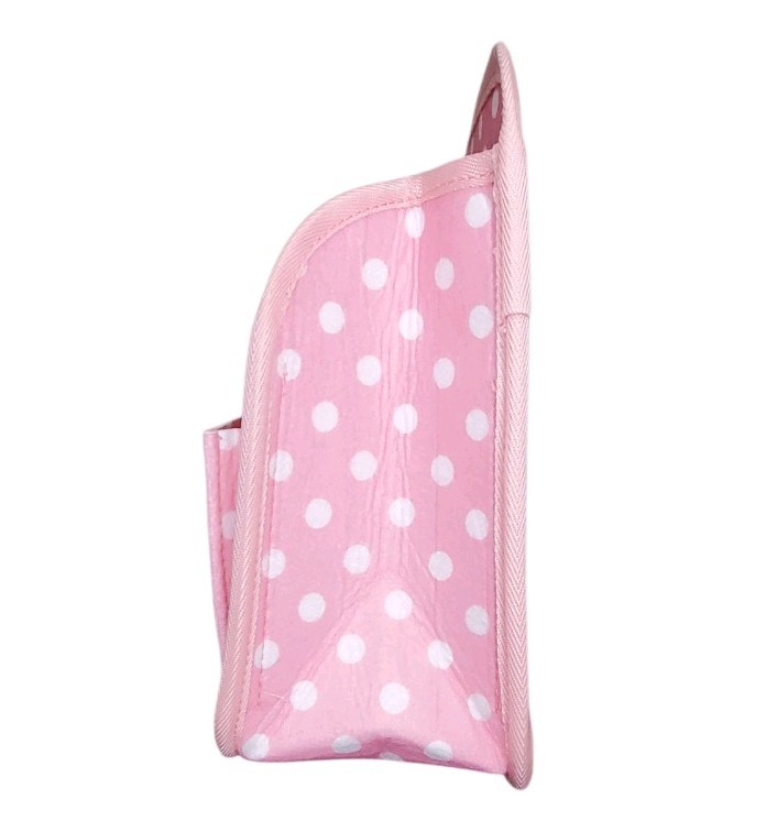 Pink & White Polka Dots Mini Backpack Organizer