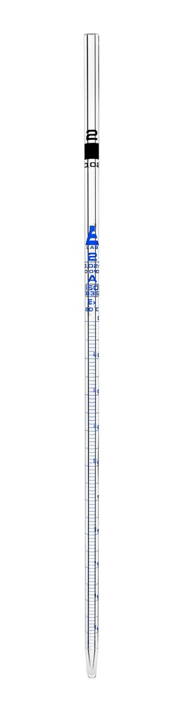 Eisco Labs 2ml Serological Pipette, Class A, Tolerance ?0.010ml