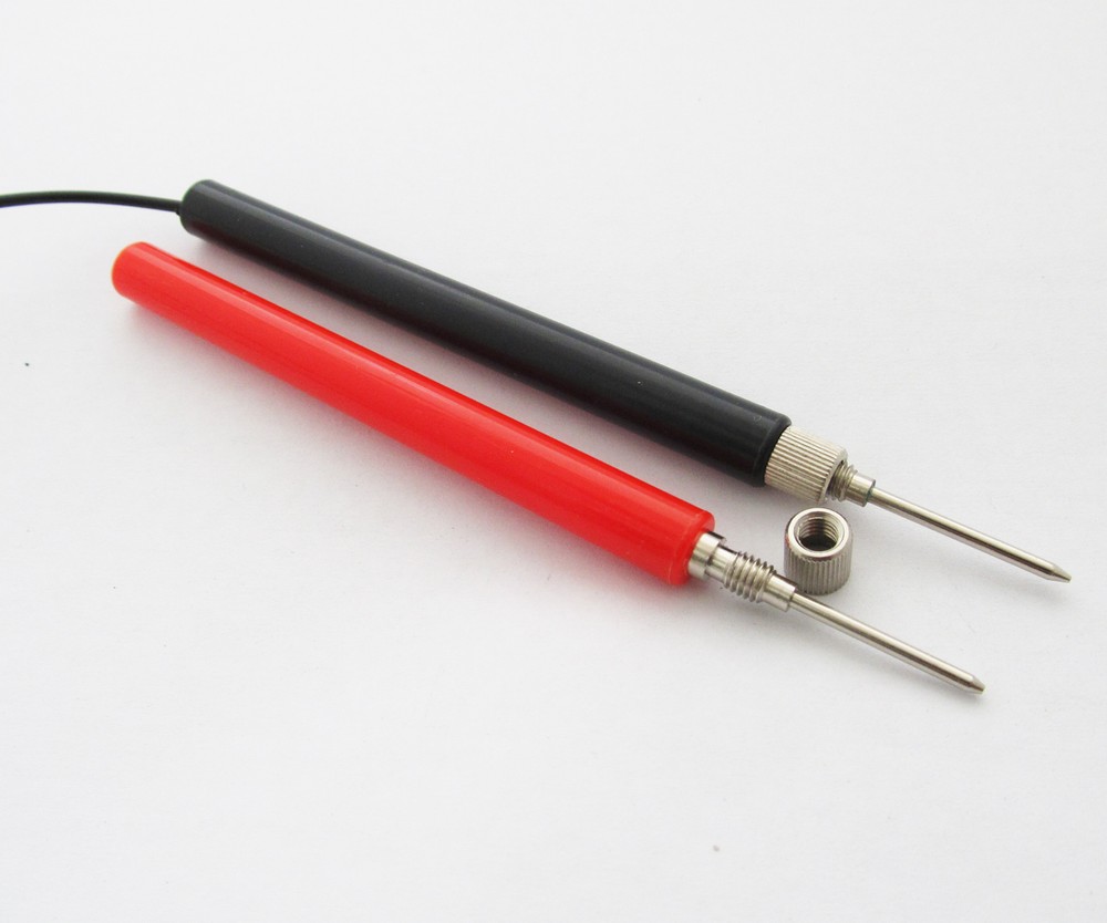 2pcs DIY Multimeter Test Probe without Cable Assemble & No Solder Long Handle