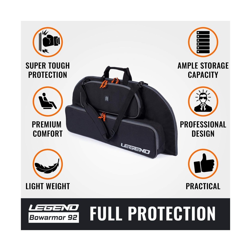 Legend Bowarmor 92 Soft Compound Bow Case - Carry Your Archery Accessories - ...