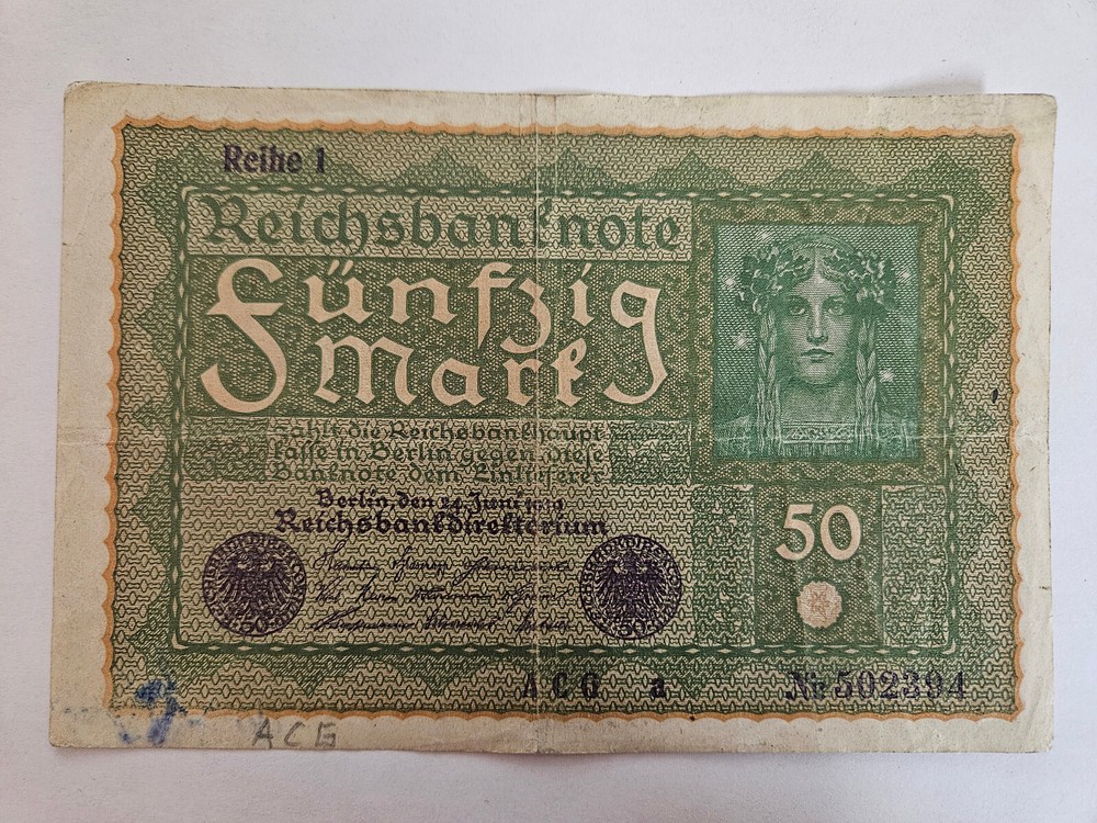 GERMANY 50 MARK REICHSBANKNOTE / SOLD AS EACH