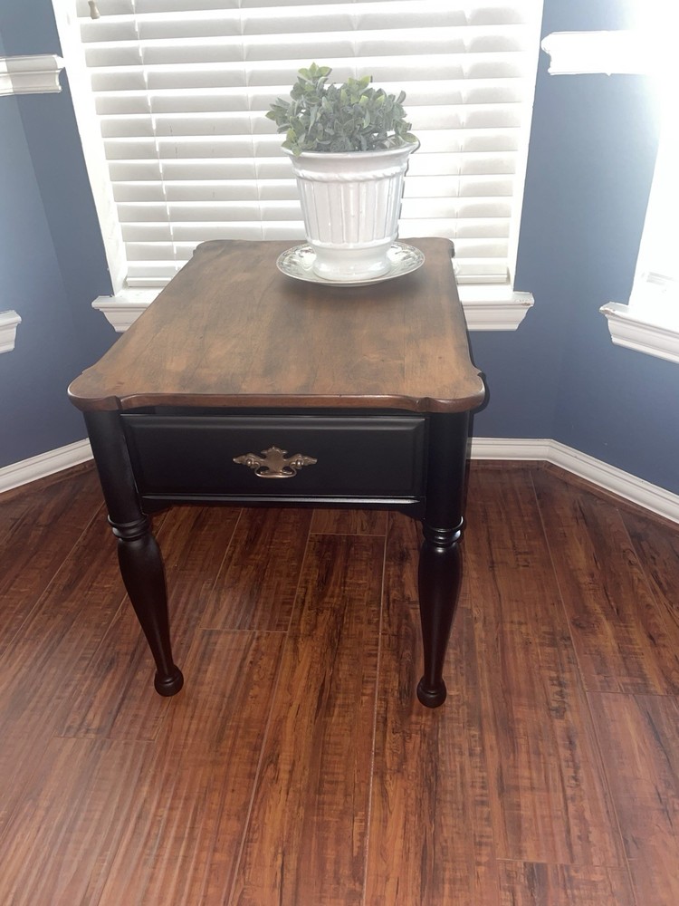 Solid Rock Maple Side Table – Sprague & Carleton (1950s–60s)