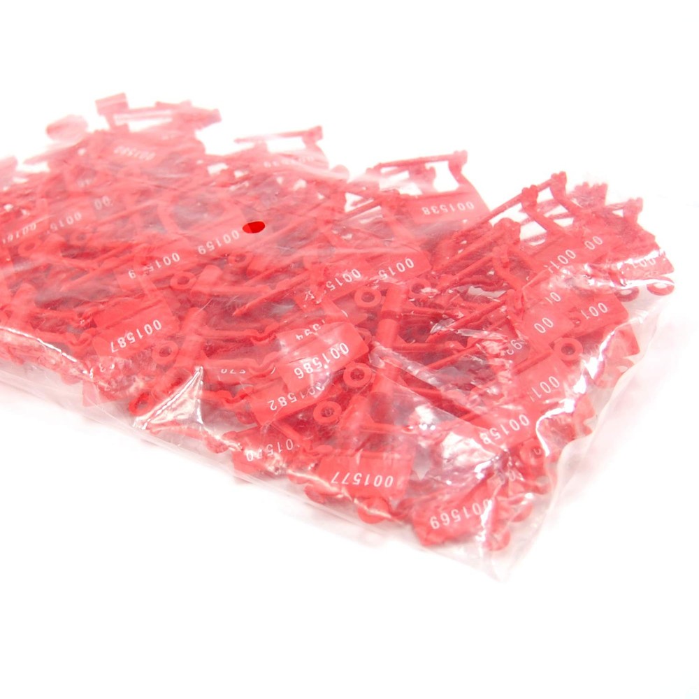 LeadSeals Plastic Security Padlock Seals Numbered Tamper Proof Disposable Sel...