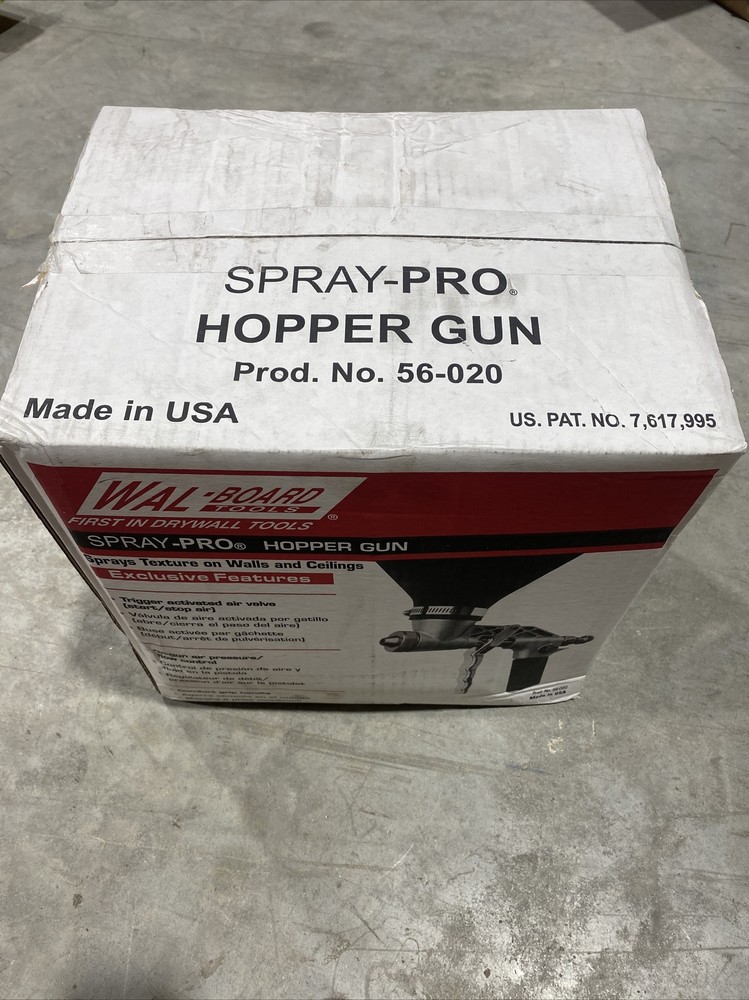 Texturepro Hopper Gun With Spray Tips Walboard Tools Ceiling Texturing New 56020