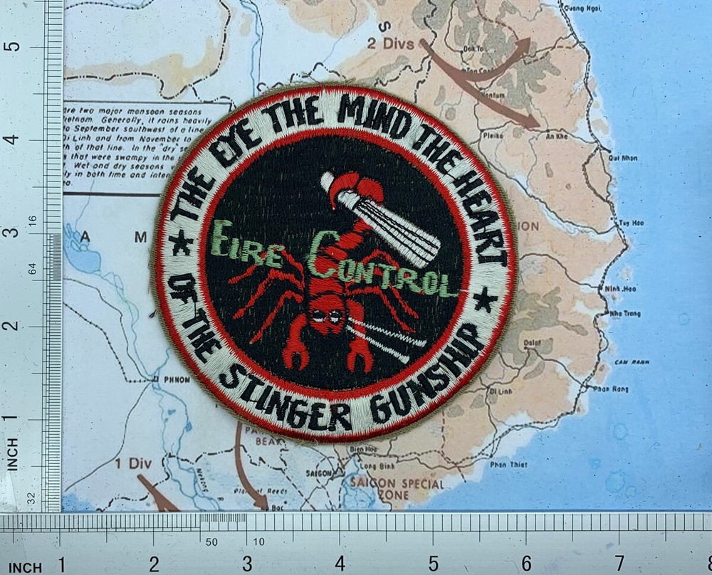 PATCH , 18th SOS AC-119K - FIRE CONTROL - STINGER GUNSHIP VIETNAM Patch , S5