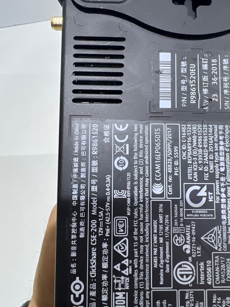 Barco, Lot 3 pcs ClickShare CSE-200 Wireless Presentation System, Unit Only