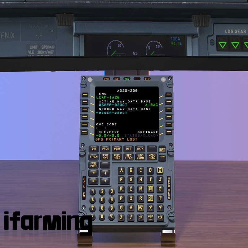 A320 MCDU Flight Simulator Features Full-Scale Simulation for MSFS Fenix A319