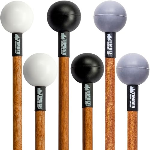 Timber Drum Co. Percussion Mallet Bundle — U.S.A. ASSEMBLED — Sticks 3 Pair Set