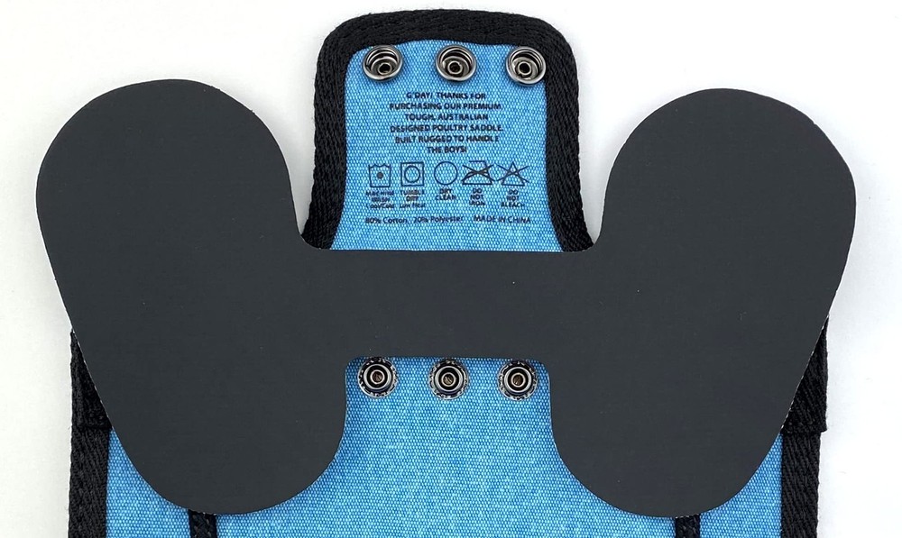 4 Pack Medium-Large Saddles with Adjustable Straps, Poultry Saver, Protector,...