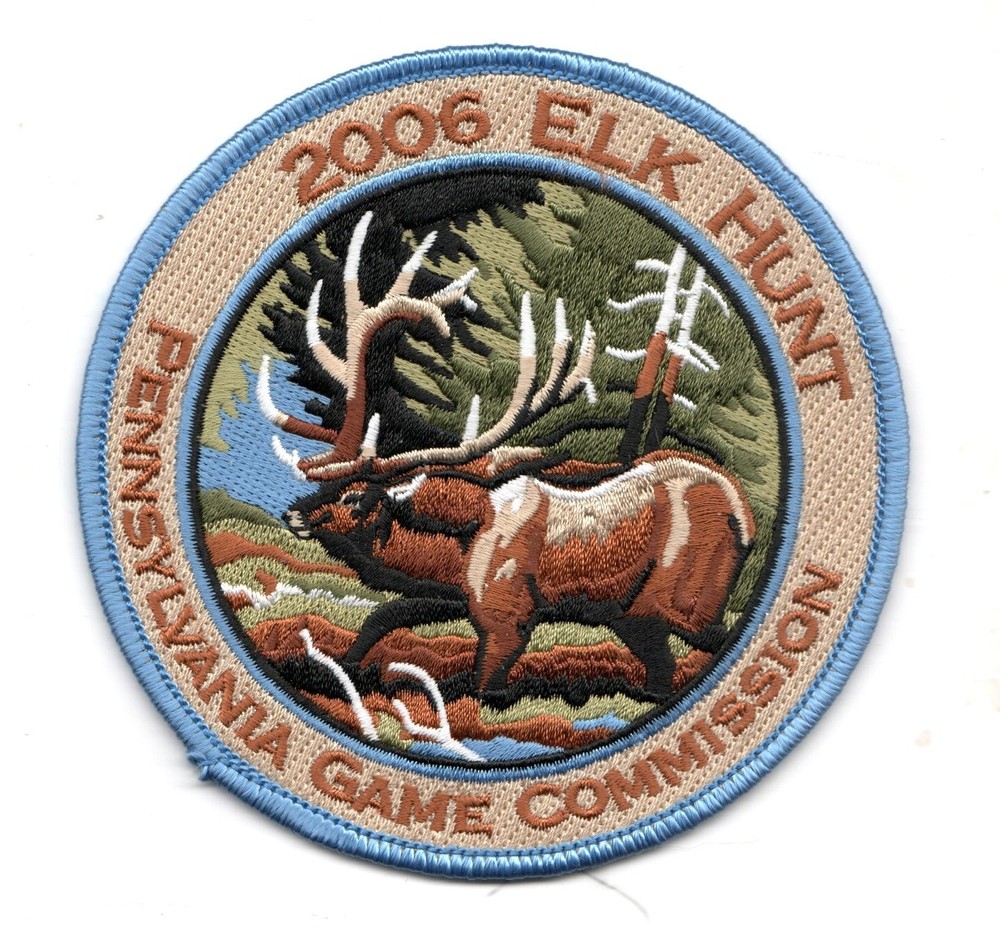 2006 PA GAME COMM ELK HUNT PATCH ORGINAL NEW UNUSED
