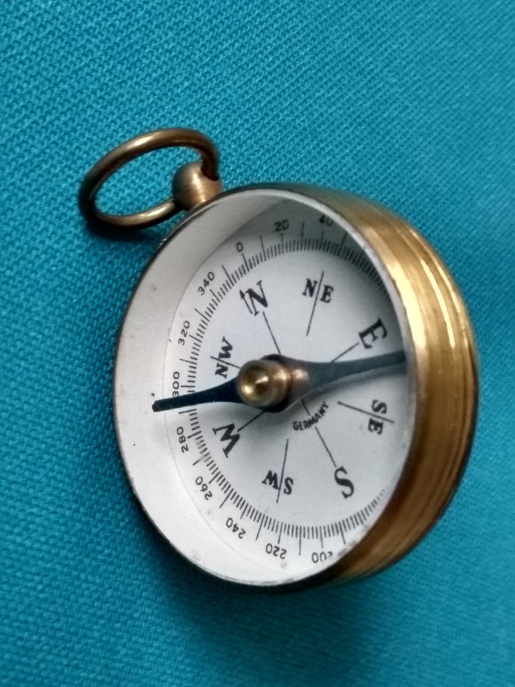 Brass Magnetic Compass, German.