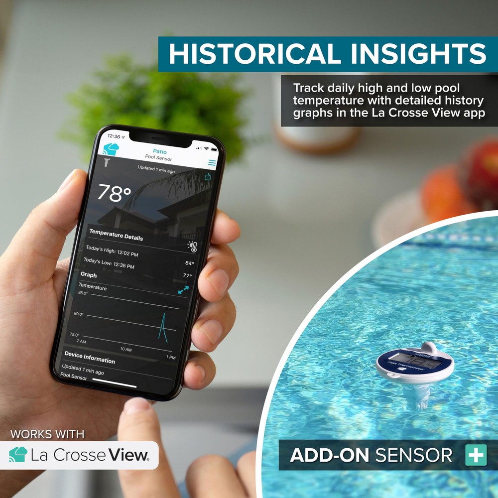 LTV-Pool-INT Wireless Digital Pool Thermometer