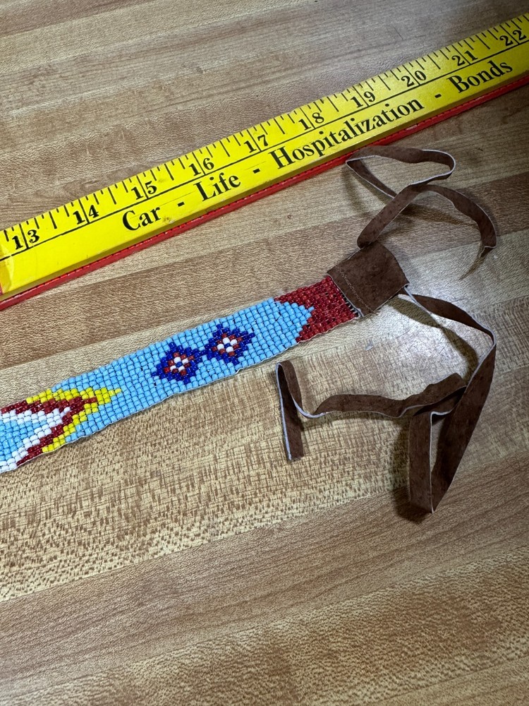 Beaded Head Band TURQUOISE Craft Non Native